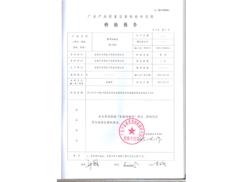 檢驗(yàn)報(bào)告